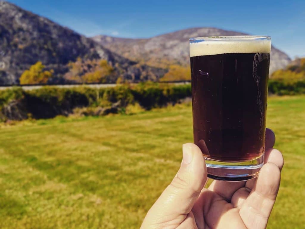 Storm King looking regal across the Mighty Hudson, with @ninepincider collab Ha…