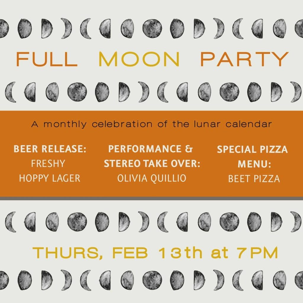 Our first Full Moon Party is just two days away! This monthly event roughly follows …