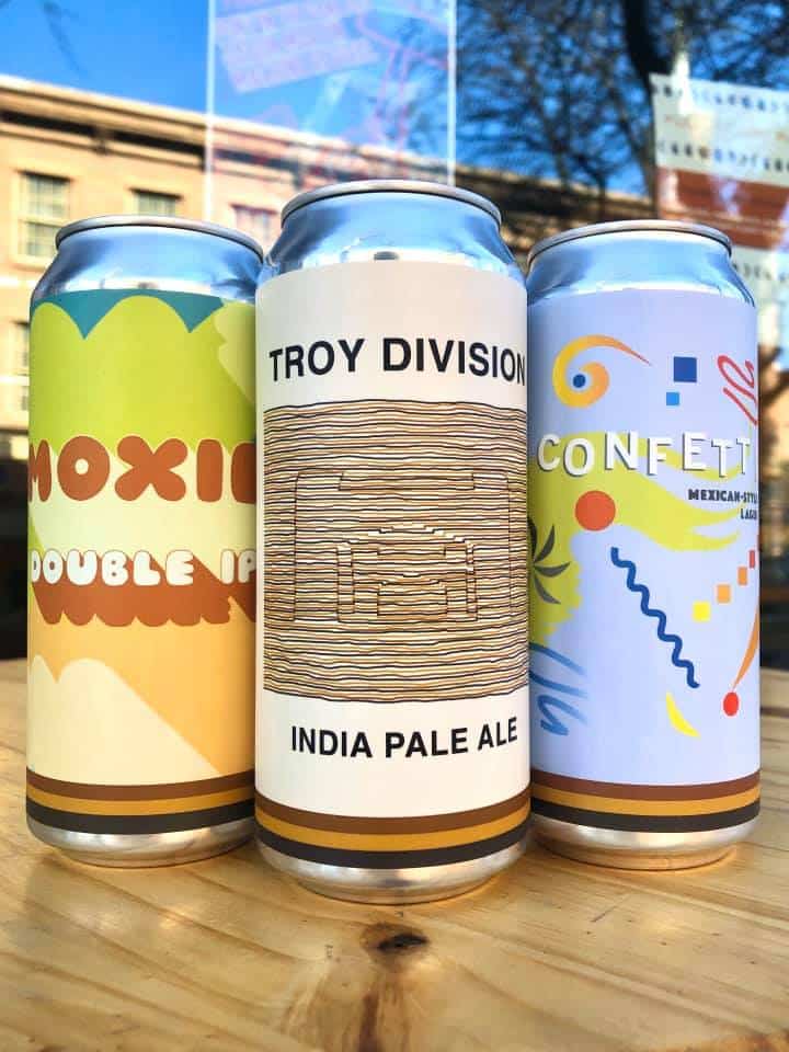 Stocked for your thirsty Thursday desires. ? 4-pack cans of Troy Division IPA, Moxie…