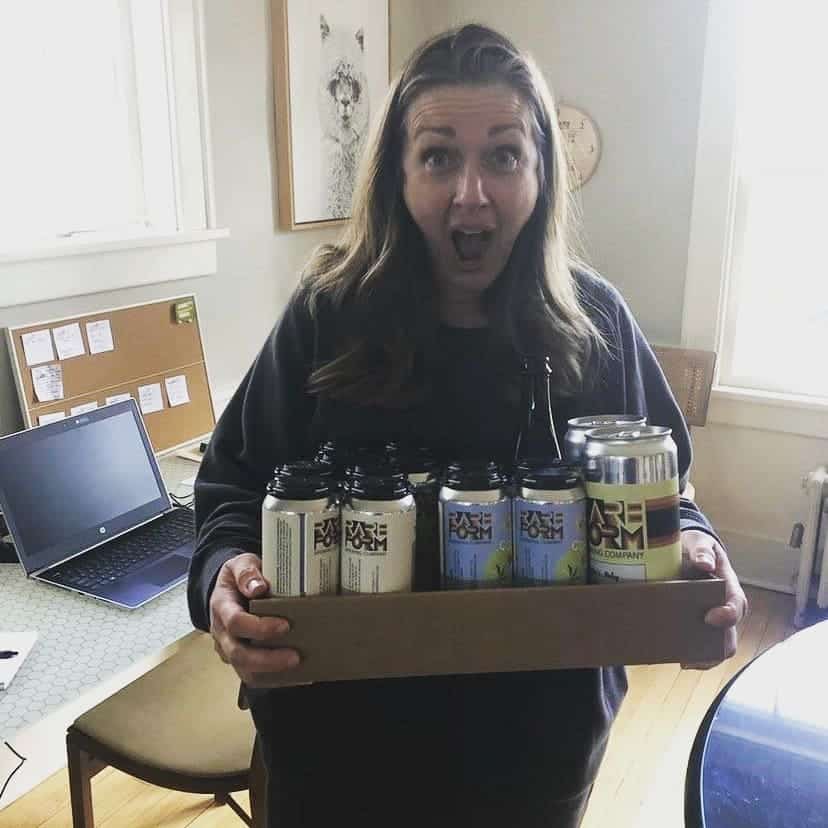 Exactly how it feels to get a surprise delivery of crowlers & cans from White Lightn…