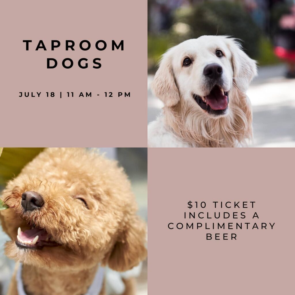 We love your dogs, and we know you love bringing them to our taproom. ⁣????‍?