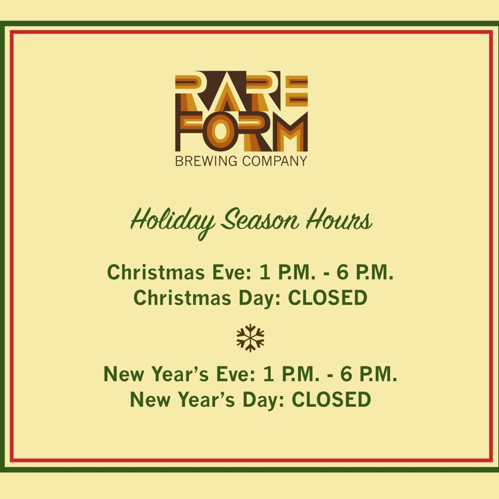 We’re open on Christmas Eve and New Year’s Eve!⁣