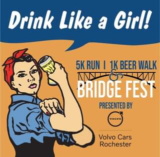 The Drink Like A Girl Bridge Festival is going down on Pont de Rennes Bridge at