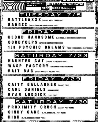 July schedule !!!  Great month of beer and music. Presented by @superdarkcollect