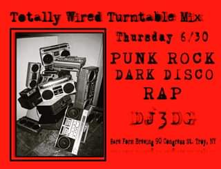 TONIGHT !!! Dj3dg IS BACK for his monthly masterfully crafted turntable mixes. P