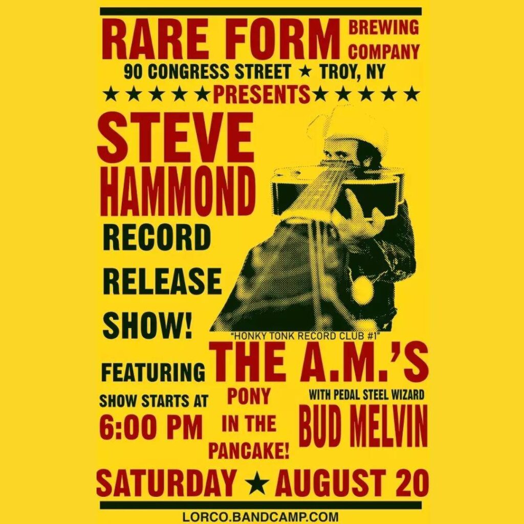 Tonight! Our very own vinyl night beertender Steve Hammond is releasing his late