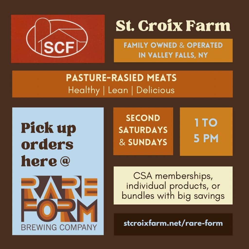 @rareformbrewco is teaming up with @stcroixfarm! You can pick up farm-