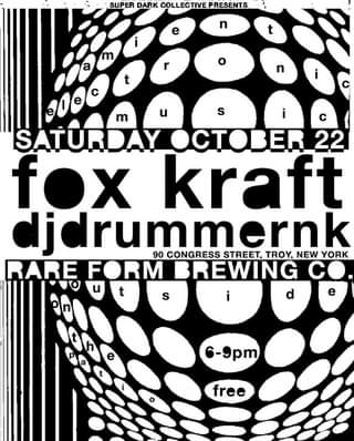 Live music tomorrow! @foxkraftmusic & @djdrummernk starting at 6 PM. Get there e